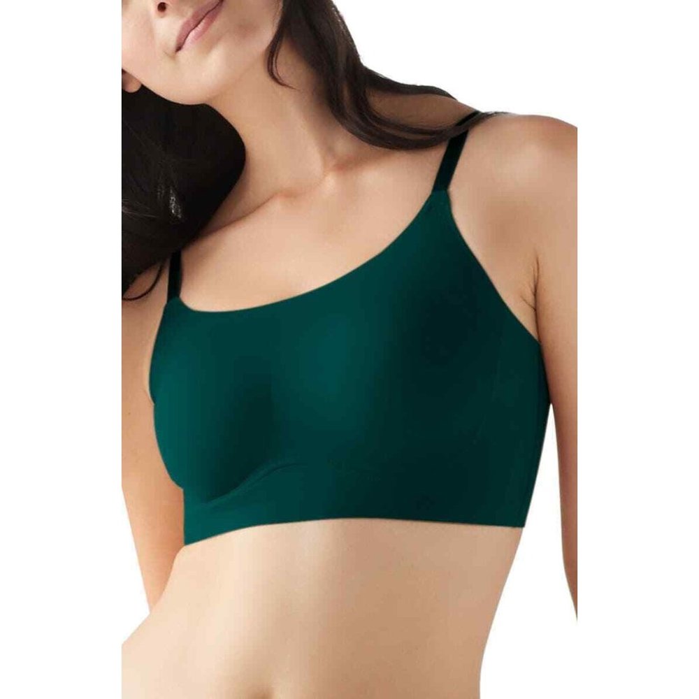TRUE & CO True Body Lift Scoop Adjustable Strap Bra Full Cup Forest Green XS